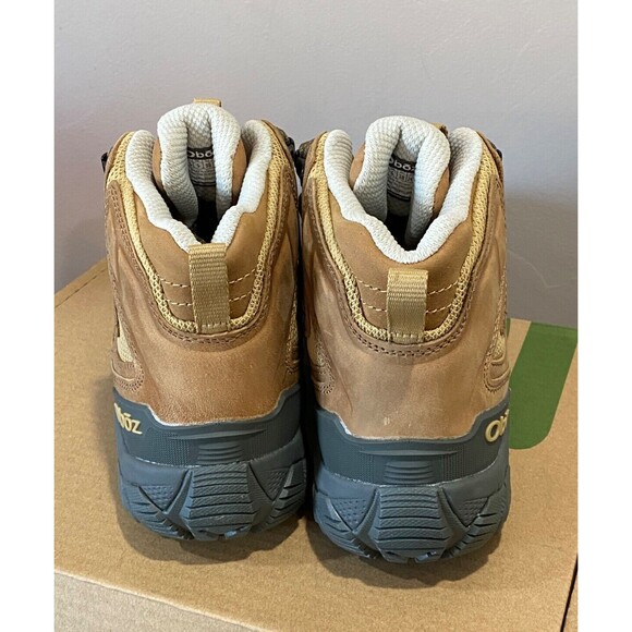 NIB OBOZ Womens 7.5 Sawtooth X Mid B-DRY Waterproof Hiking Boots Shoes RYE Brown - Picture 6 of 13